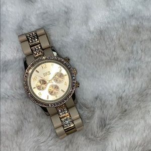 BKE Gold watch with rhinestones